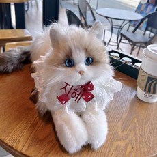 고양이 심리안정 애착 돌봄 모형 인형 동작 정서 반려, 6. 인형 고양이 방울워머