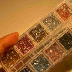 네일 파츠 세트 레진 공예 네일 재료 큐빅 박스 네일아트파츠