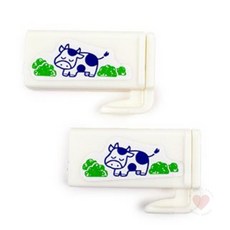 해피온 우유팩 홀더 2입 우유팩밀봉캡