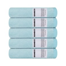 송월타월 선라이즈 프리미엄 뱀부타월 250g, 5개, 민트