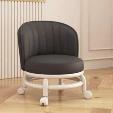 작업의자 바닥 바퀴 이동식 의자 네일샵 이동 회전 무빙 바퀴의자 보조의자, 1개, 1. 블랙