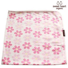 스윗하트무형광코튼 핑크꽃밭 아기블랭킷