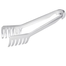 不鏽鋼食物夾 麵條夾, silver, 1個