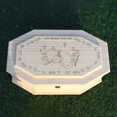 에센셜보관함 시향 휴대용 케이스 대용량, M 50x30x19, 미백색 1 원목색 팔각 박스