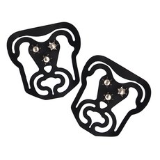 COLUMBUS 雪地止滑套，雪地防滑冰面防滑，男女通用輕巧便攜，適用多種鞋款, 黑色, 1套