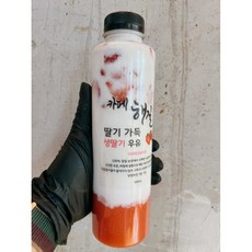 수제 딸기우유, 1개, 500ml