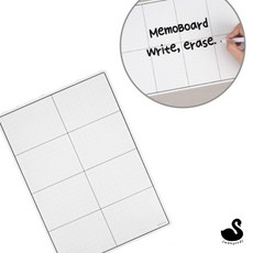 RS 냉장고메모장 냉장고메모시트 붙이는화이트보드 낙서판