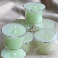 약쑥 대용량 PC 티라이트 4개입 천연 양초세트, 65g, 1개, 4