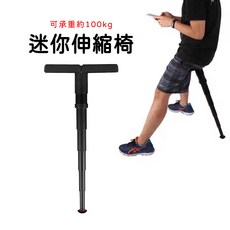伸縮椅 折疊椅 拐杖椅 登山旅遊排隊釣魚適用, 迷你伸縮椅, 1個