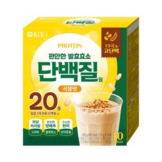 담터 편안한 발효효소 단백질밀 곡물맛 스틱 10개입 식사대용 프로틴 캠핑 사무실간식, 1개