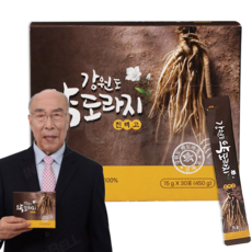 [TV홈쇼핑정품 인포벨]김기현 강원도 지리산 약도라지 진액고 간편 스틱 겨울 목 건강 최정원 최주봉 진액, 30개, 15g