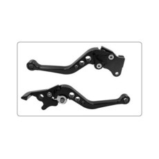 브레이크 패드 오토바이 핸들 튜닝 CNC 클러치 드럼 레버 바 세트 부품, Black, 1개