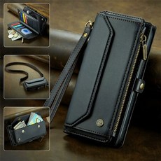 Z Fold7 다기능 수납많은 다이어리 블랙 폴드7 지갑 A. 케이스 지퍼 카드, H. 삼성 갤럭시 S24