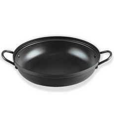 유유마트 국산 업소용 가벼운 경질 높은 전골 냄비 18 20 22 24 26 28 30 32 34, 1개, 18cm_냄비(뚜껑X), 블랙