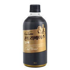 롯데 칸타타 콘트라베이스 커피 음료 콜드브루 블랙 500ml (1병), 1개