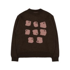 브랜드정품 더콜디스트모먼트 THE COLDEST MOMENT TCM typing logo knit (brown) 235535