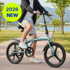 글리터 가벼운 접이식 자전거 미니벨로 20인치 휴대용 출퇴근 폴딩 초경량 완조립, 알루미늄프레임 + 삼각휠 + 블루, 1개, 알루미늄프레임 + 삼각휠 + 블루, 50.8cm