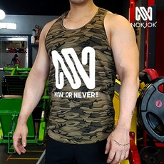 [녹족] 맨즈 밀리터리 헬스 나시 카키