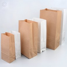 [오늘의택] 무지 디자인 각대 봉투 대량구매봉투 재활용봉투, 소 - 브라운
