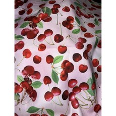 베나텍스 체리 힐 14312 핑크 - 면 퀼팅 원단에 흩어진 21개