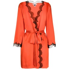 길다앤펄 레이스 트리밍 타이 가운