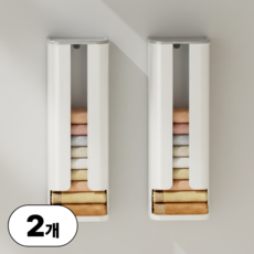 러슈브 부착식 공간절약 속옷 양말 정리 보관함, 2개, 그레이