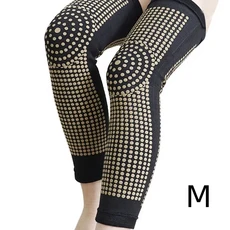 자가발열 뜸 무릎 보호대 경혈 슬리브 관절통 완화 조절 가능한 다리 워머 흑백, 02 A