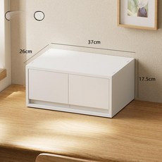 가정용 스마트 미니금고 지폐보관함 동전 귀중품 수납함, 대형 이중 26x37x17.5 cm