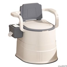 LIL 이동식 변기 어르신 간이 화장실 환자용 좌변기 PT300, 그레이+화이트