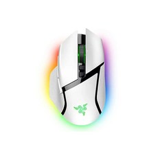 Razer 雷蛇 BASILISK V3 PRO 巴塞利斯蛇 RGB光學感測器 無線電競遊戲滑鼠, 雷蛇 BASILISK V3 PRO 白, 白