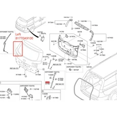 81770A9100 기아 카니발/세도나 2015-2021 전동식 리어 트렁크 테일게이트 스트럿용 새 파워 해치 서포트, 01 빠른, 03 Left