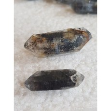 黑閃靈鑽原礦 黑武士能量石 未打磨雙尖原石 冥想適用, 1個