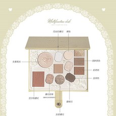 Marquis綜合盤 新款腮紅高光眼影 蝴蝶一體盤 奶茶大地色 平價女學生, 1個, 198春日已至