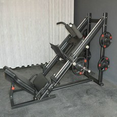 핵 스쿼트 머신 듀얼 홈짐 레그 프레스 대퇴근, 빅 레드 독립형(바벨 플레이트 없음)