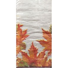 2겹 14개 세트 게스트 타월 뷔페 종이 냅킨 가을 나뭇잎 2-ply Set of 14 Guest Towels Buffet Paper Napkins Autumn Leaves, 1개