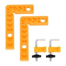 ECLATIS HARFINGTON 온 코너 클감각적인 램프 2개 90도 1.9cm3/4인치 직각 세트 목공용 알루미늄 합금 포지셔닝 스퀘어 도구 사진 프레임 박스 캐비닛, 옐로우