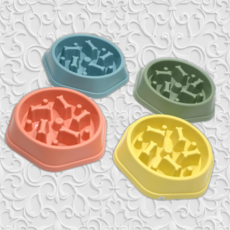 애완동물 슬로우 식기 급체방지 밥그릇, 본상품