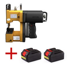 飛人牌GK9-007手提式電動小型縫包機編織袋封包機大米快遞打包機 手提縫袋機 縫紉機 充電縫包機 縫紉王縫袋機 封, GK9-007（沖電款）兩塊電池