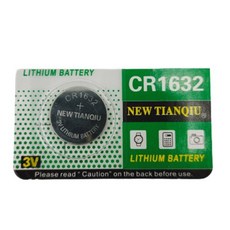 CR1632 鈕扣電池，適用於胎壓傳感器、遙控器等，持久耐用，安裝簡便，確保設備穩定運作, 2顆
