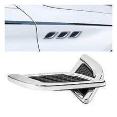 차량외장 강한 포인트 입체 크롬스티커 익스테리어 차꾸미기 DIY스티커