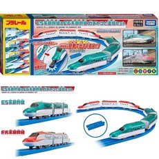 PLARAIL 鐵道王國 E5 & E6 雙入組 TP90833 玩具火車, 1個