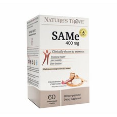 Nature's Trove 네이처 트로브 메티오닌 SAM-e 400mg, 60정, 1개