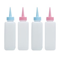 루시피 파스텔 사각 중화제 공병, 4개, 핑크/블루