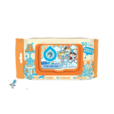 臭味滾 貓用 除臭抑菌濕紙巾 低敏無香 50抽, 1個, 50個裝