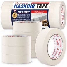 아뜰라임 도장 커버링 종이 마스킹테이프 25mm x 20m, 8개