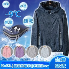 冰絲涼感防曬衣，透氣抗UV速乾外套 - 情侶款