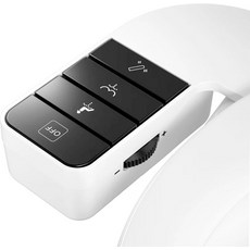 변기용 비데 부착 기존 접이식 셀프 클리닝 냉수 비데 압력 제어 기능이 있는 변기 시트 전면 및 후면 세척용 블랙 118394, 변기용 비데 부착, 기존 접이식 셀프 클리닝 냉수 비데, Black