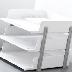 오피스몰 문서 거치 사무용 쇼핑몰 온라인 트레이손잡이 3단 레보 개방형 a4 도매, 그레이