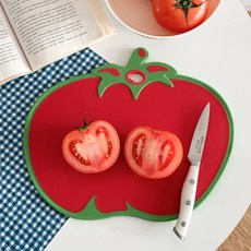 이이공브이샵 토마토 논슬립 도마 커팅보드 양면도마 서빙보드, 1개, 단일옵션