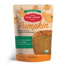 Miss Jones Baking Co 유기농 호박빵 머핀 쿠키 & 팬케이크 믹스, 454g, 6개